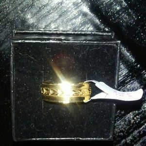 10k mens y.g solid band ring
